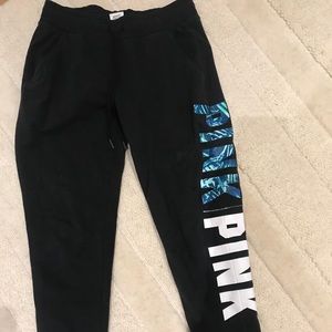 Pink jogger pants